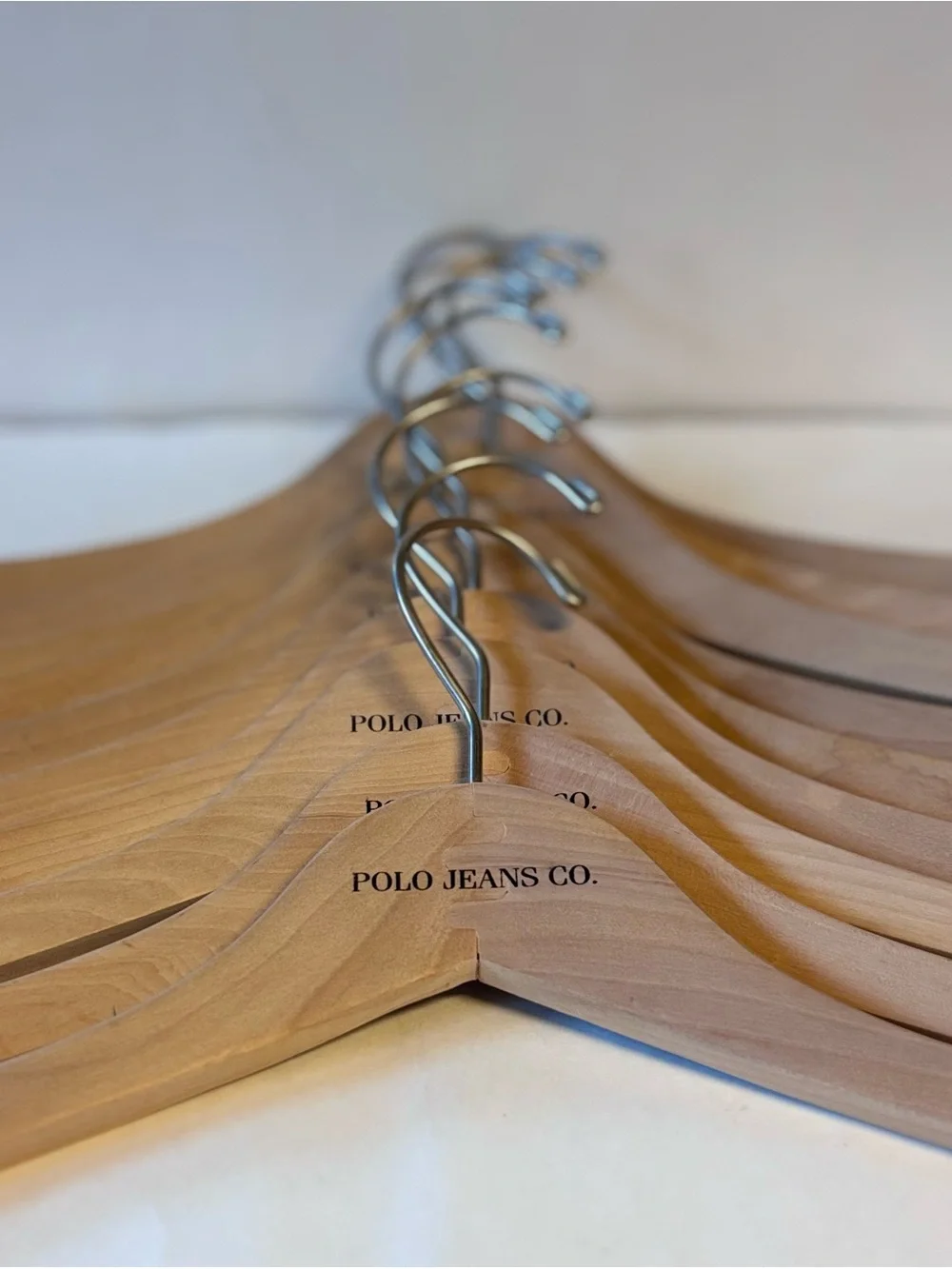 Wooden Shirt Hangers Set of 10